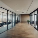 Austin office space with soft natural light through commercial window film