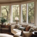 Austin home interior with large windows and heat control window film