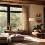 Austin home interior with insulating window film blocking sunlight