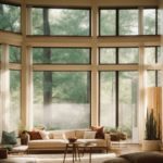 Austin home with clear energy efficient window film, interior sunlight without heat