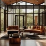 Austin home interior with opaque windows ensuring privacy