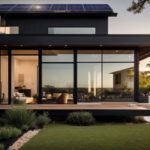 Modern Austin home with solar window film installed on large windows