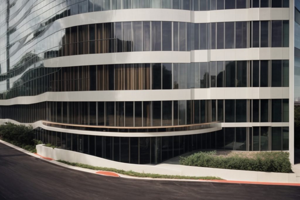 Austin office building with energy-saving window film