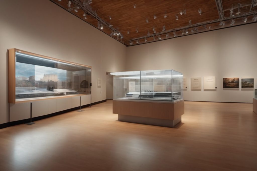 interior of museum with solar window film protection