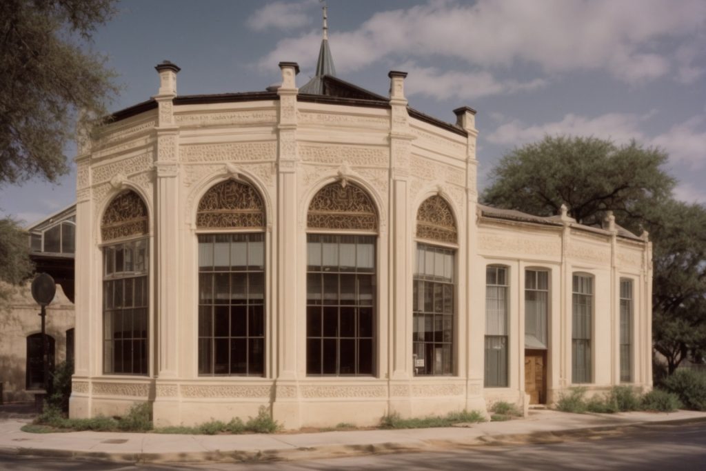 Historic Austin building with heat reduction window film