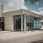 Art gallery in Austin with visible UV protective window film